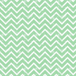 Green Ash scratched chevron on white