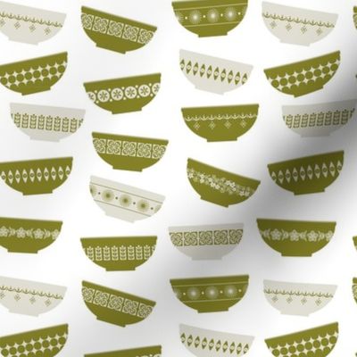 scattered verde green pyrex bowls-ditsy