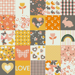 Spring Patchwork (Orange)