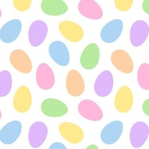 Pastel Single Color Easter Eggs