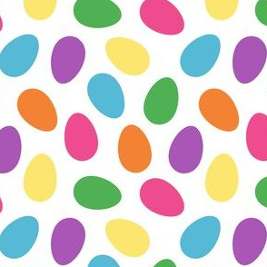 Bright Single Color Easter Eggs