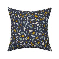 Terrazzo - Medium - Dark Blue - Bees & Lemons