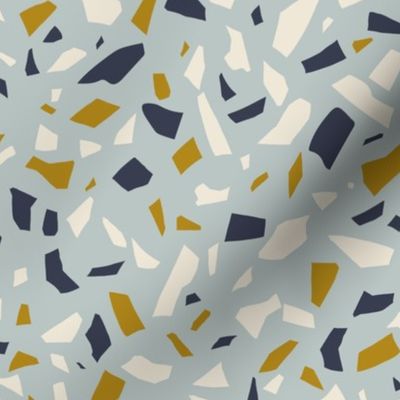 Terrazzo - Medium - Mixed, Light Blue - Bees & Lemons