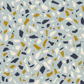 Terrazzo - Medium - Mixed, Light Blue - Bees & Lemons