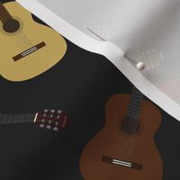 Charcoal Grey Guitar // Guitars Print