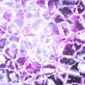 amethyst crystal glow