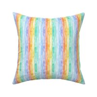 (small scale) watercolor rainbow stripes C21