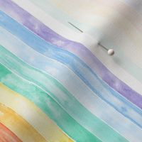 (small scale) watercolor rainbow stripes C21