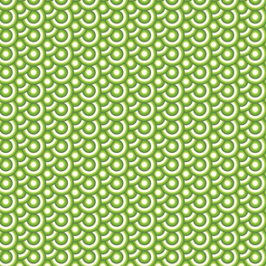 Green Retro Circles Design