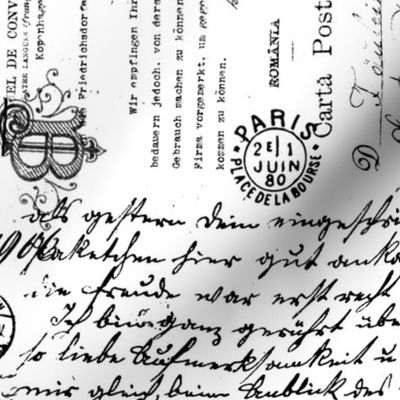 Old Vintage Handwriting And Script Pattern