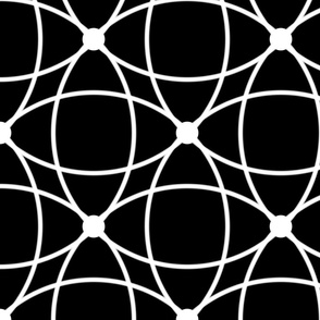 Black And White Line Art Pattern