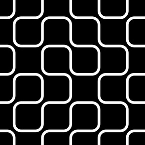 Black And White Retro Pattern 