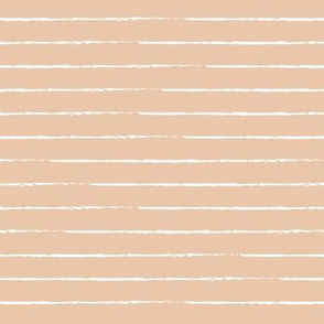 The minimalist basic Paris breton stripes horizontal boho trend lines pale blush peach 