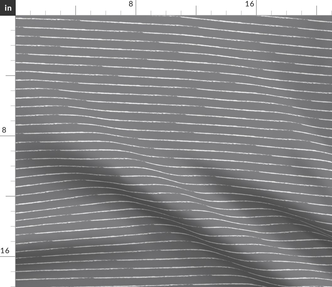The minimalist basic Paris breton stripes horizontal boho trend lines slate gray white