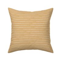 The minimalist basic Paris breton stripes horizontal boho trend lines honey yellow