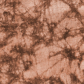 Vernal-Batik Tie Dye Crackle- Woven Texture- Caramel Cinnamon Brown Desert Sand- Large Scale
