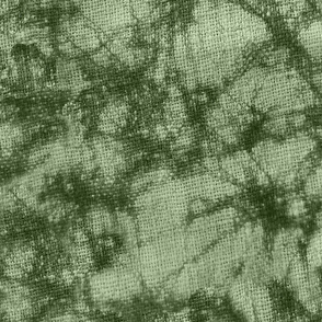 Vernal-Batik Tie Dye Crackle- Woven Texture- Artichoke Olive Green- Large Scale