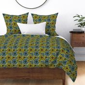 small MANDALA PATCHWORK BICOLOR YELLOW SKY BLUE PSMGE