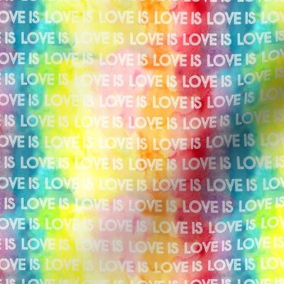 Love is love Rainbow Watercolor Full Small scale