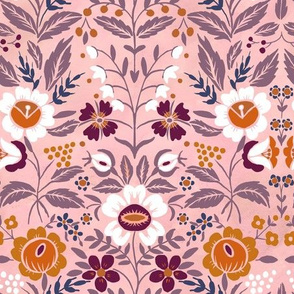 Folk-Motif pink