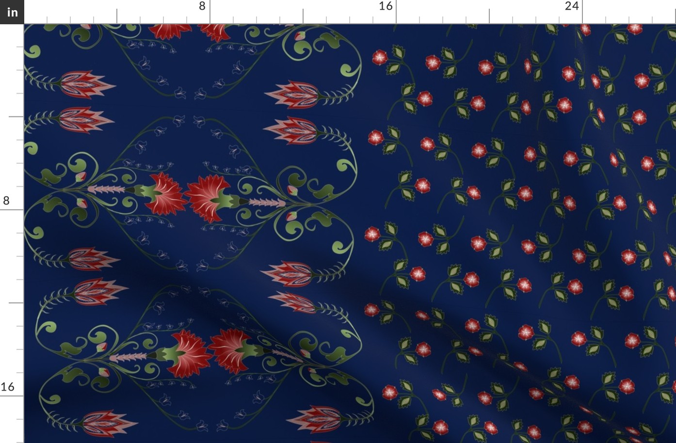 Floral Print with large border