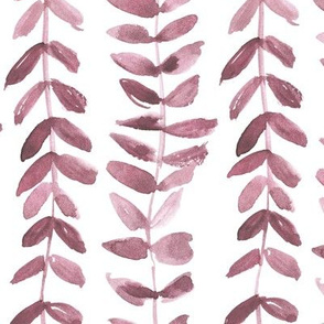 Marsala watercolor bindweed plant painted vines for modern home decor a114-9