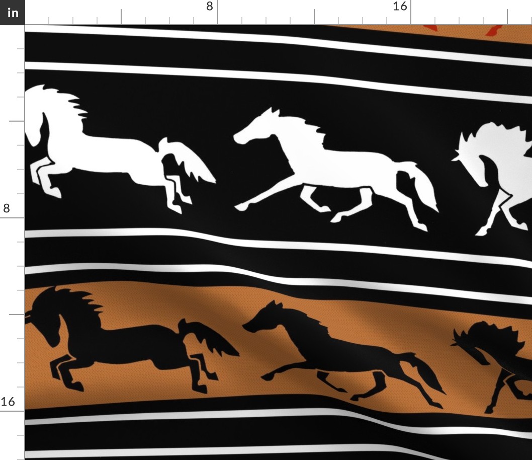 Stencil Horse Stripe 3 Large Scale