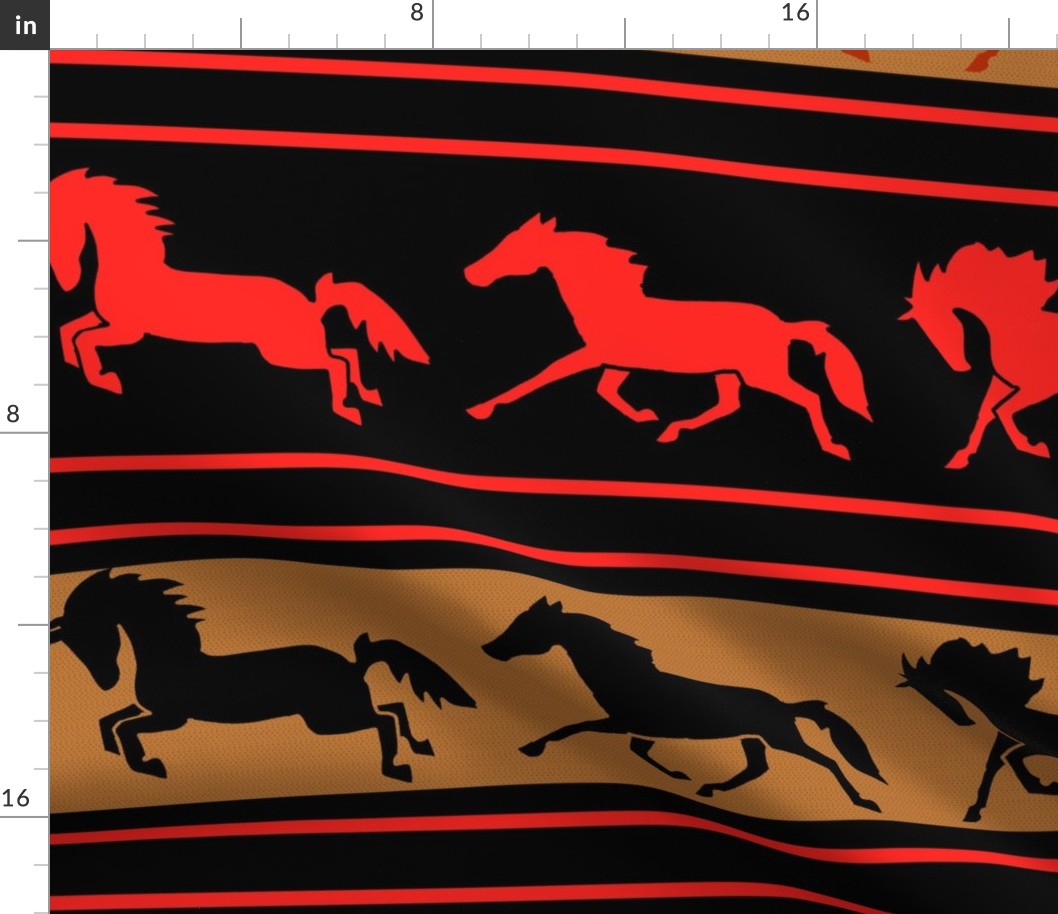 Stencil Horse Stripe 6 Large Scale