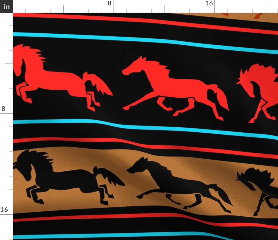 Stencil Horse Stripe 7 Large Scale