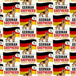 German Shepherd Flag Small Off-White