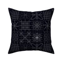 Sashiko patchwork black small