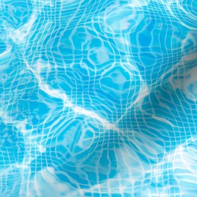 Water transparent blue