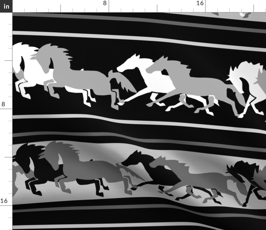 Stencil Horse Stripe 11 Large Scale