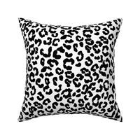 Leopard print fabric - cheetah print -Black and white leopard 