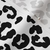 Leopard print fabric - cheetah print -Black and white leopard 