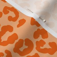 Leopard print fabric - cheetah print -Orange