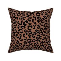 Leopard print fabric - cheetah print -Brown