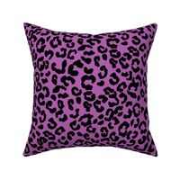 Leopard print fabric - cheetah print -Purple 