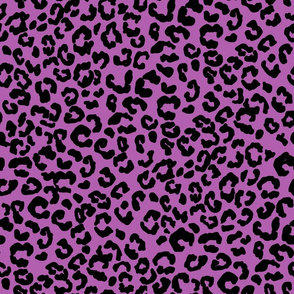 Leopard print fabric - cheetah print -Purple 