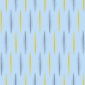 Illuminating Grey Feather Pattern_LIGHT BLUE