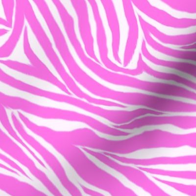 Electric Pink Zebra Stripes