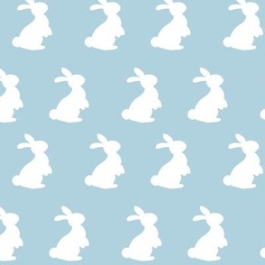 Easter Rabbit in Light Blue