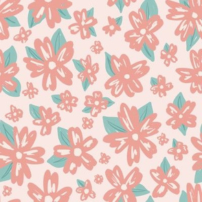 Painterly Florals-Pink