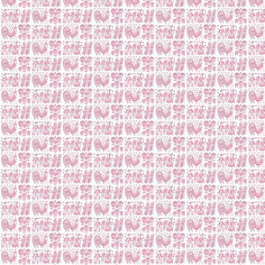 Pink butterprint