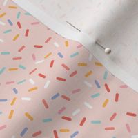 (small scale) sprinkles - pastels on pink - C21