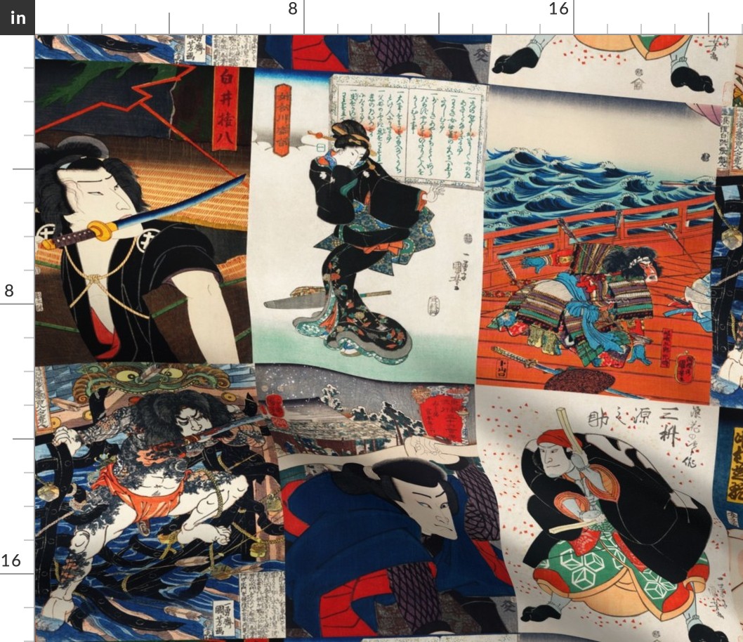 Japanese Block Print Art - Large