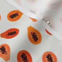 Papaya Tropical Fruit Orange Pattern