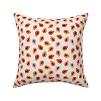 Papaya Tropical Fruit Orange Pattern