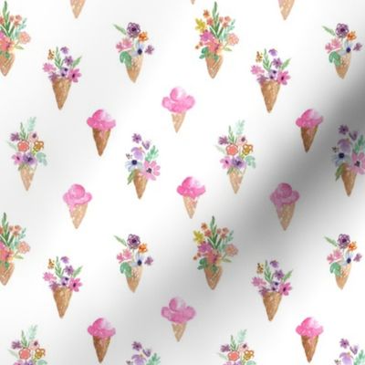 ice cream cones AND Flower cones repeat