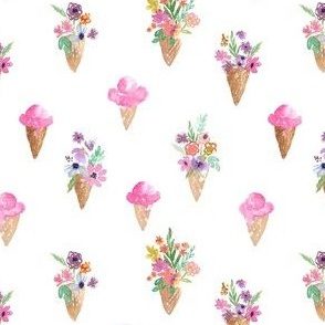 ice cream cones AND Flower cones repeat